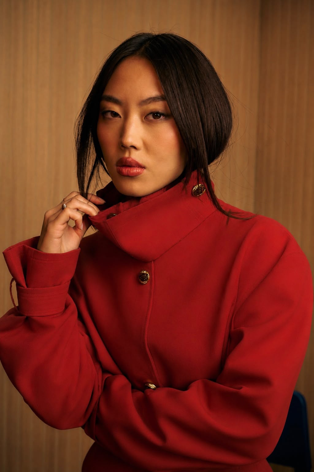 Chaqueta AERA Lana Roja